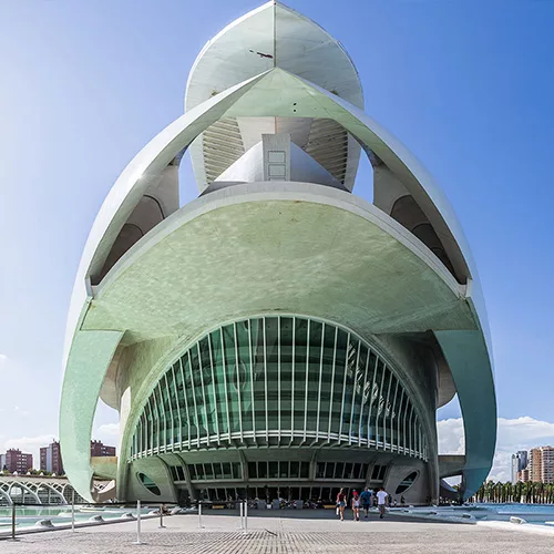 Photographie en lumière naturelle - Photo d'un monument de la ville de Valencia en Espagne